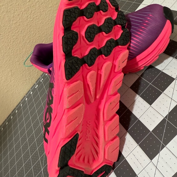 HOKA Women's Purple and Pink Running Shoes - Picture 4 of 5